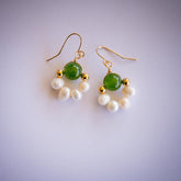Annie Freshwater Pearl Earrings Gold